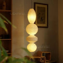 Axyaa Noguchi Style Paper Art Chandelier for Living Room, Bedroom, Study