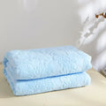 Axyaa Jacquard Cotton Towel Blanket: Soft, Breathable Bedspread for Adults & Kids