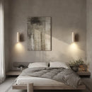 Axyaa Stone Wood Wall Lamps LED Indoor Vintage Round Yellow Stair Light