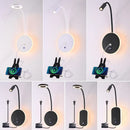Axyaa LED Adjustable Angle Wall Lamp USB Charging Dimmable Reading Light