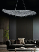 Axyaa Luxe Crystal Chandelier: Modern Italian Design for Living Room Villa Hall