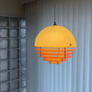 Axyaa Retro Bauhaus Pendant Lamp - Gold Orange Globe Mood Lamp for Home Decor