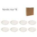 Axyaa Nordic Color Large Round Plate Set - 23CM, Shatter Resistant, Microwave Safe