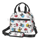 French Bulldog Art Lunch Bag by Axyaa: Insulated Bento Tote for Work, School, Picnic