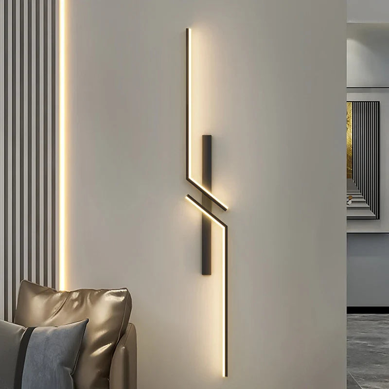 Axyaa Modern LED Wall Sconce Minimalist Bedroom Living Room Wall Lamp