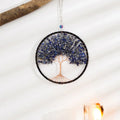 Axyaa 7 Chakra Agate Dream Catcher Moon Gemstone Wind Chime Home Decor