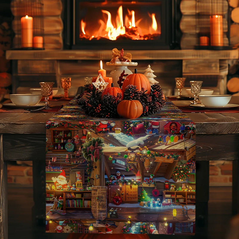 Luxury Axyaa Christmas Table Runner for Home Decoration and Parties