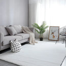 Luxurious Faux Rabbit Fur Rug by Axyaa: Cozy Living Room Bedroom Decor & Play Mat