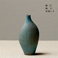 Axyaa Stone Pottery Flower Vase: Chinese Style Retro Ceramic Home Decor
