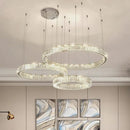 Axyaa Crystal Chandeliers: Modern LED Ceiling Lighting for Living Room