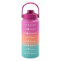 Axyaa Gradient Color Sports Water Bottle with Straw and Handle