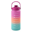 Axyaa Gradient Color Sports Water Bottle with Straw and Handle
