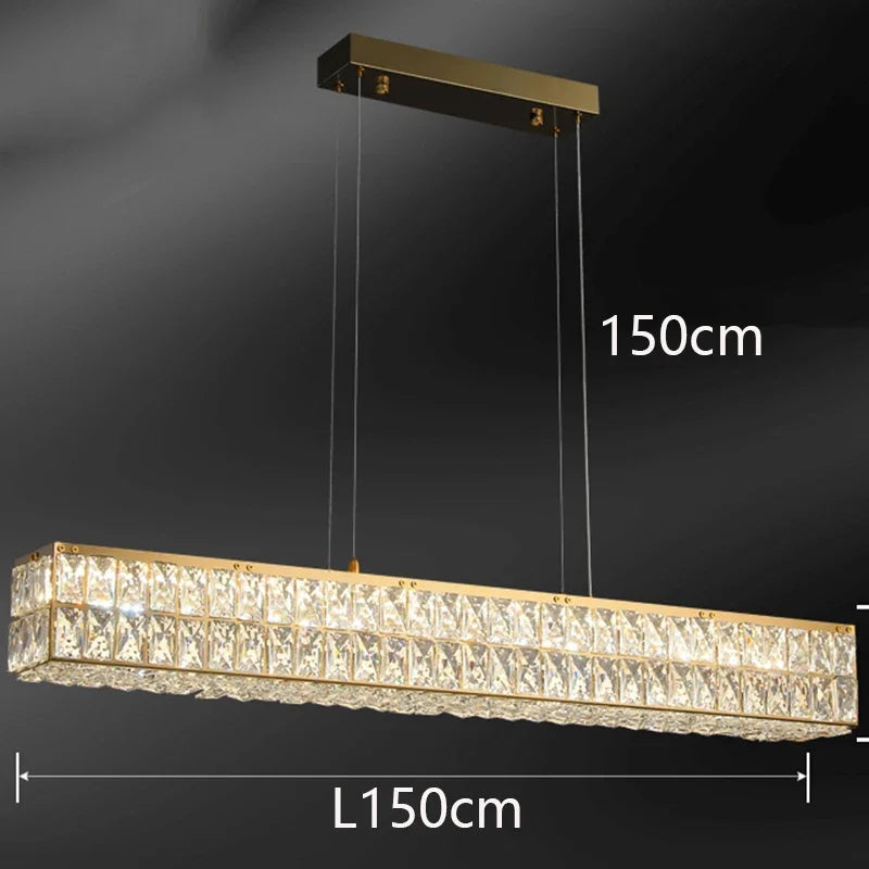 Axyaa Crystal Circle Pendant Light: Minimalist Modern Luxury for Elegant Bedrooms