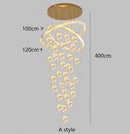Axyaa Circular Planet Staircase Pendant Light for Dining & Living Room
