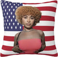 Axyaa Double-Sided Plush Pillowcase for Sofa and Sleeping - 18x18 Inch/20x20 Inch