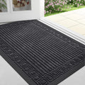 Axyaa Durable Indoor/Outdoor Trapping Doormat: Waterproof, Washable, Low Profile Entry Mat