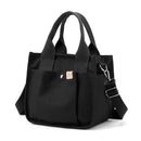 Axyaa Multi-partition Small Tote Handbag for Work and Outings