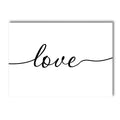 Nordic Love Life Quote Canvas Painting Wall Art for Living Room by Axyaa