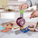 Axyaa Stainless Steel Vegetable Slicer Fork - Kitchen Tool for Onion, Tomato, and Fruit