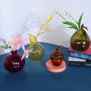 Axyaa Pomegranate Pumpkin Vase Glass Crafts Room Decor