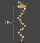 Axyaa LED Pendant Chandeliers: Modern Lighting for Living Room and Staircase
