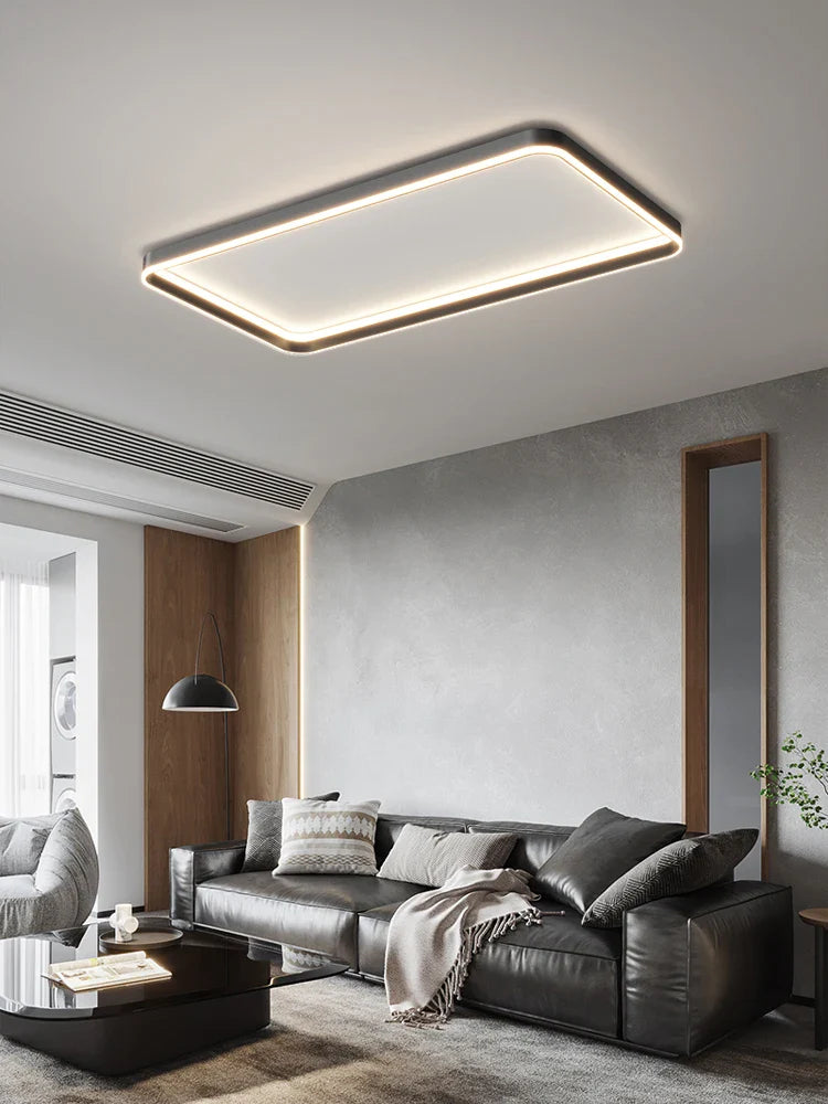 Axyaa Nordic LED Square Ceiling Lamp Modern Minimalist Master Bedroom Lighting