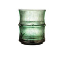 Axyaa Bamboo-Like Stackable Glass Cup Set of 1 (260ml) - Home Style Drinking Glasses