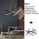 Modern Nordic LED Chandelier with Remote Control for Living, Dining, and Kitchen Room Decor by Axyaa