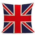 Axyaa Union Jack American Flag Throw Pillow Cases 45x45cm Square Top King Size