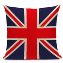 Axyaa Union Jack American Flag Throw Pillow Cases 45x45cm Square Top King Size