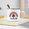 Teacher Enamel Mug by Axyaa - Creative School Water Cup - Perfect Teachers Day Gift
