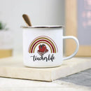 Teacher Enamel Mug by Axyaa - Creative School Water Cup - Perfect Teachers Day Gift