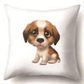Axyaa Dog Puppy Print Pillow Cover Cushion - 45X45CM Home Decor