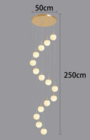 Axyaa Crystal Chandelier Stair Pendant Lamp Living Room Lighting