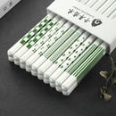 Axyaa Ceramic Chopstick Set with Anti-Slip Properties and Food Grade Flowers