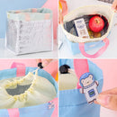 Axyaa Insulated Lunch Bag with Badge: Portable Thermal Cooler for School & Picnic