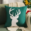 Axyaa Embroidered Snowflakes Christmas Cushion Cover
