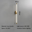 Axyaa LED Strip Wall Sconce for Modern Living and Bedroom Decor