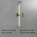 Axyaa LED Strip Wall Sconces: Modern Minimalist Lighting Fixture for Home Decor