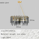 Axyaa Crystal Chandelier for Modern Luxury Living Room and Dining Hall