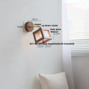 Axyaa Clear Glass LED Wall Light Fixture Pull Chain Switch Modern Sconce Lamp