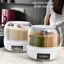 Axyaa Rotating Cereal Storage Container: Keep Food Fresh and Organized