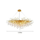 Axyaa Crystal Water Drop Chandelier for Luxury Living Room Decor