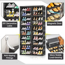 Axyaa 10-Tier Foldable Shoe Rack Organizer, Large Collapsible Storage Cabinet