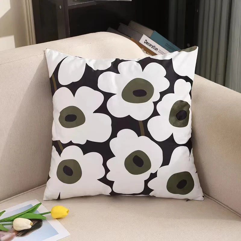 Axyaa Velvet Sofa Pillow Case Soft Fluffy Cushion Cover Modern Simple Style