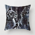 Axyaa Cute Cat Animal Pillowcase for Sofa Decoration in Living Room