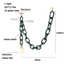 Axyaa Glass Bubble LED Pendant Light: Retro Wabi Sabi Style Necklace Lamp