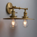 Axyaa Country Style Wall Lamp: 2-Light Sconce Switch Matte Vanity Table Lamp