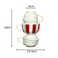 Axyaa Tea Cup Porcelain Vase for Table Decoration and Flower Arrangement