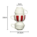 Axyaa Tea Cup Porcelain Vase for Table Decoration and Flower Arrangement
